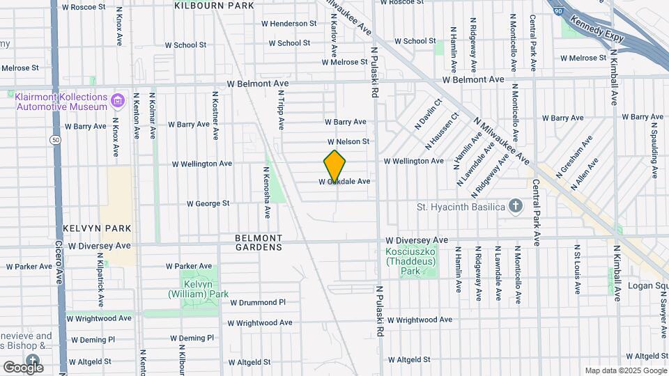 4101 W Oakdale Ave Map and Location Details