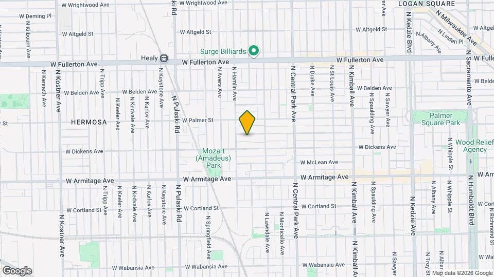 3739 W Shakespeare Ave Map and Location Details