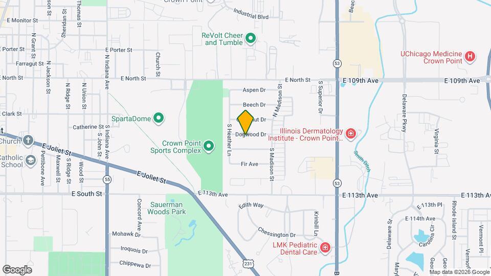 1643 Dogwood Dr Mapa y Detalles de la Ubicación