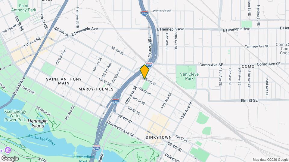 1012 8th St SE Map and Location Details