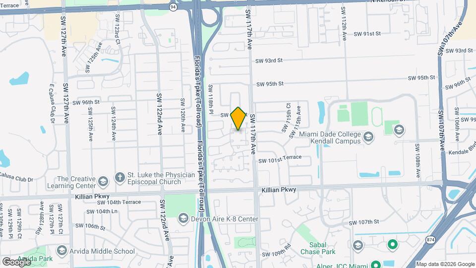 9904 SW 117th Pl Map and Location Details