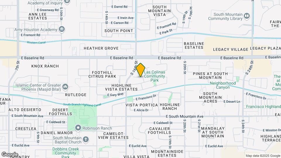 1633 E Beautiful Ln Map and Location Details