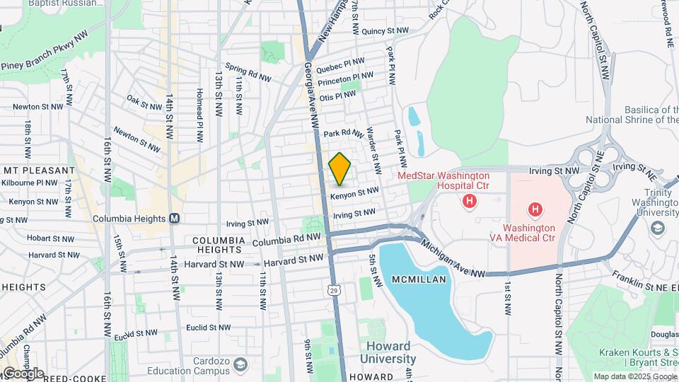 635 Kenyon St NW Map and Location Details