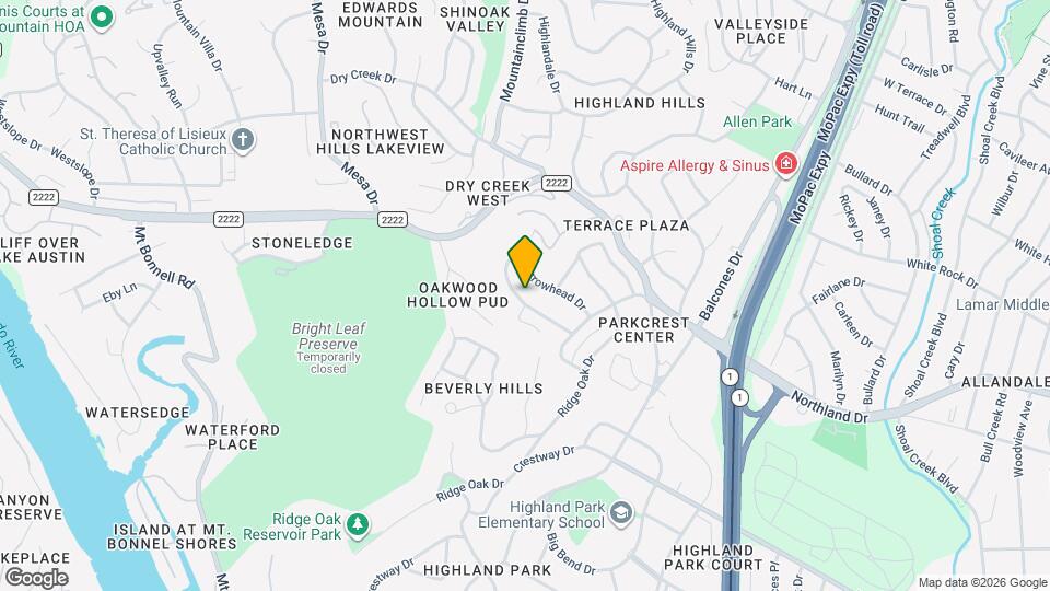 5325 Western Hills Dr Map and Location Details