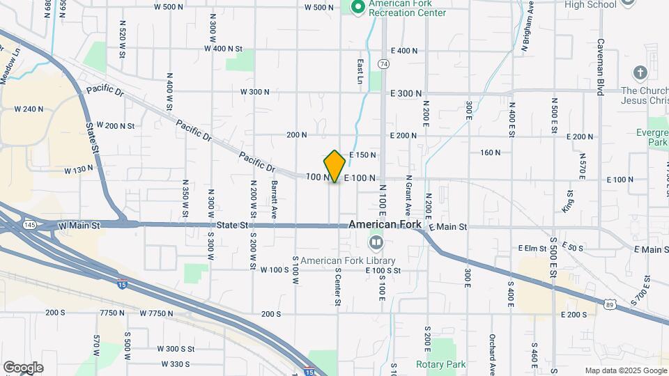 87 N Center St Map and Location Details