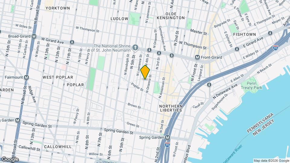 941 N 4th St Map and Location Details