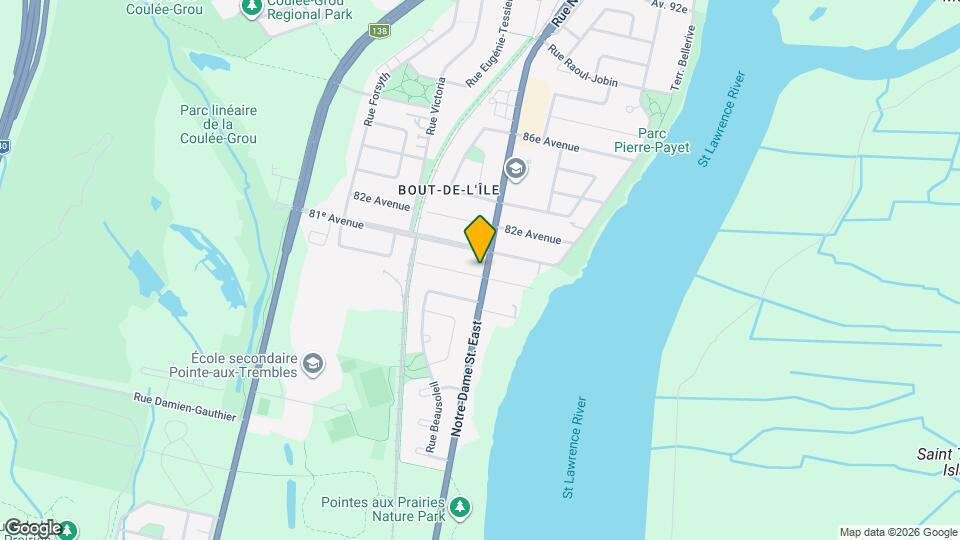 15501-15511 Notre-Dame Rue E Map and Location Details