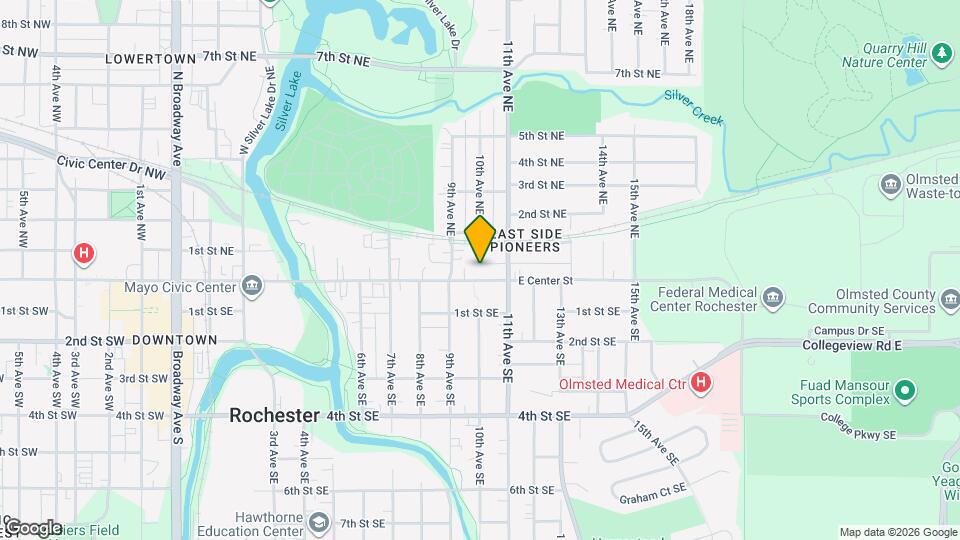 1001 E Center St Map and Location Details