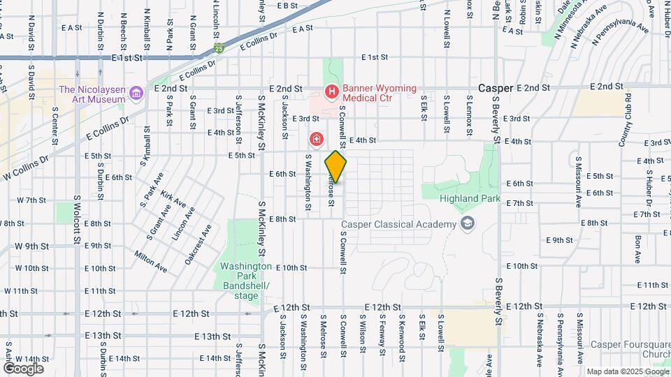 627 S Melrose St Map and Location Details