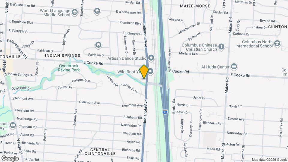 710 Overbrook Dr Mapa y Detalles de la Ubicación