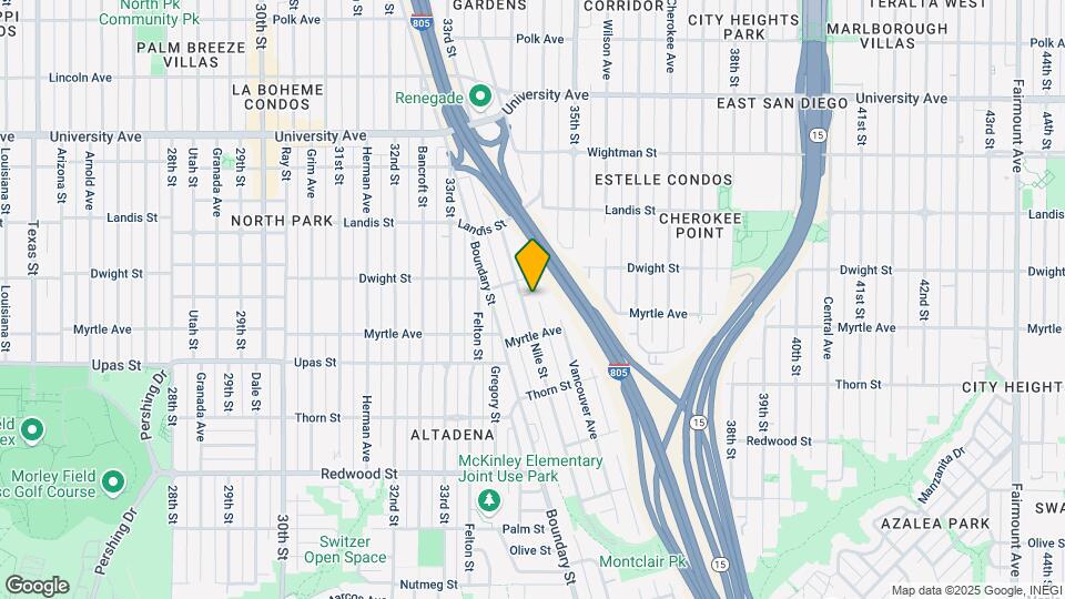 3561 Nile St Map and Location Details