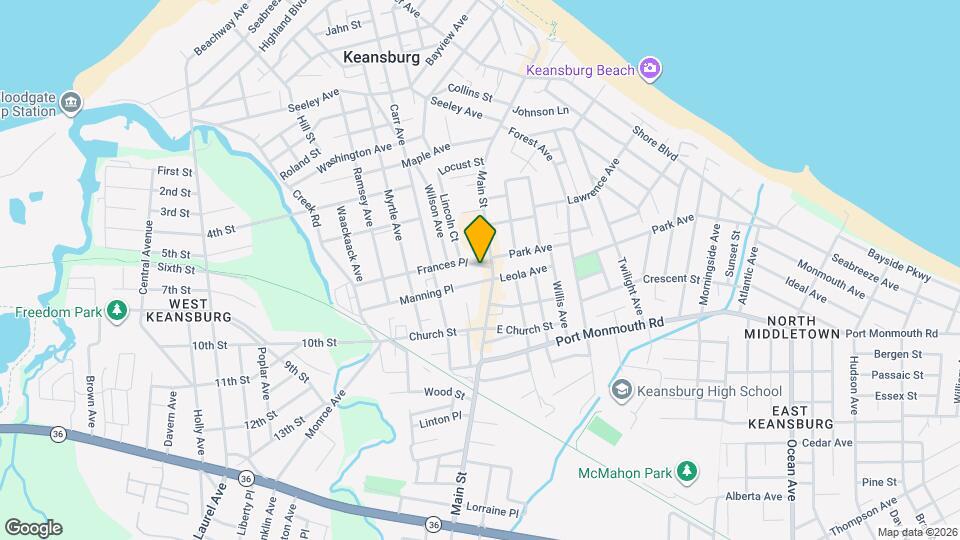 12 Frances Pl Map and Location Details