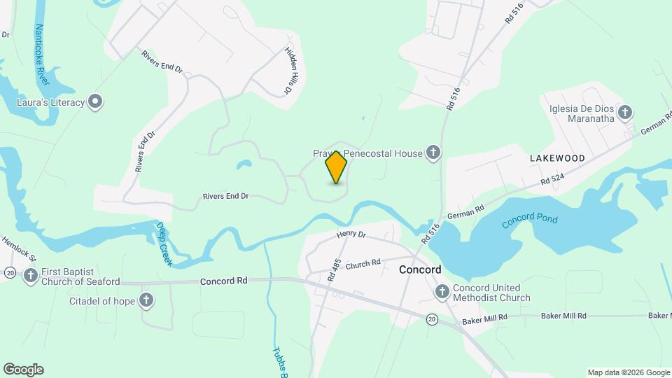 307 Deep Creek Dr, Unit Rivers end Map and Location Details