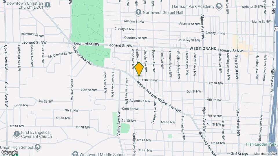 1004 Garfield Ave NW Map and Location Details