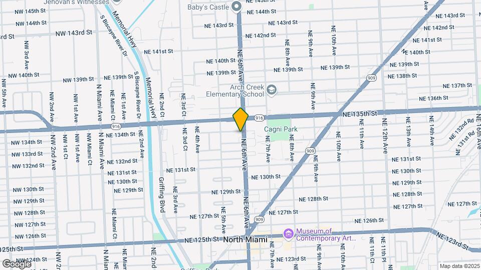 13390 NE 6th Ave Map and Location Details
