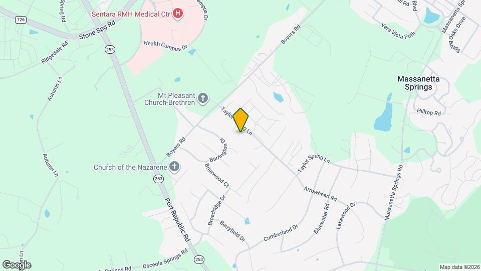 1655 Briarcrest Dr Mapa y Detalles de la Ubicación