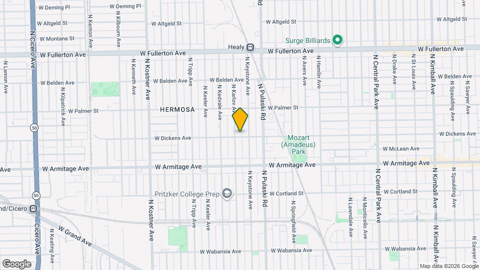 4052 W Dickens Ave Map and Location Details