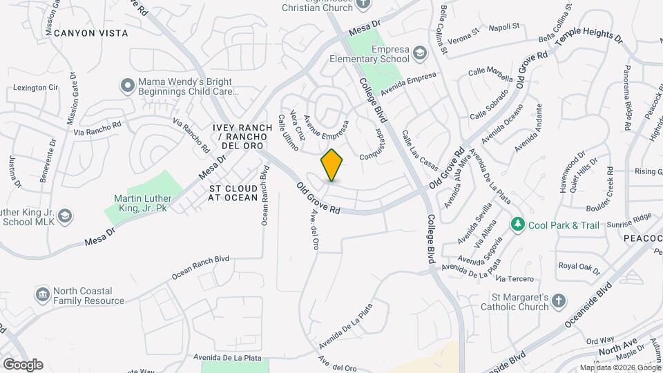 1187 Via Lucero Map and Location Details