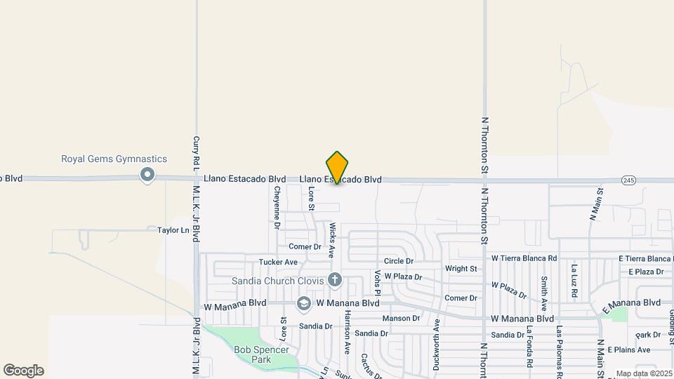 1501 W Llano Estacado Blvd Map and Location Details