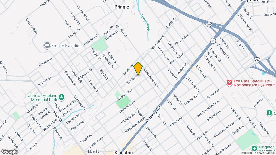 437 Elm Ave Map and Location Details