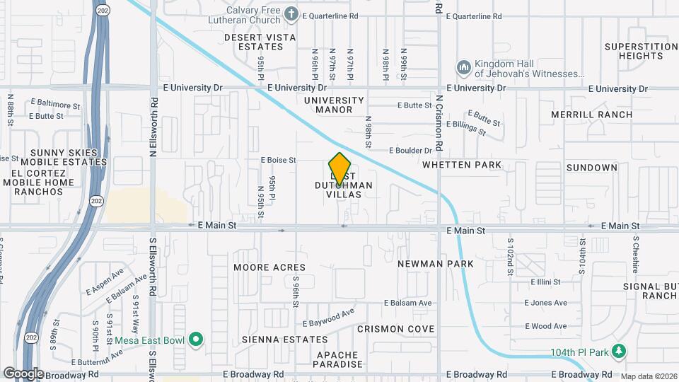 105 N Warren St Map and Location Details