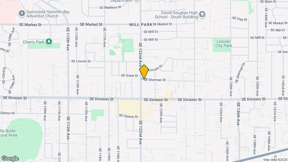 12218 SE Sherman St Map and Location Details