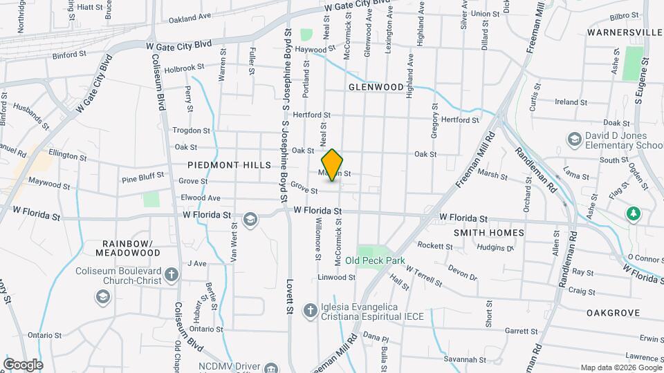 1304 Grove St Mapa y Detalles de la Ubicación