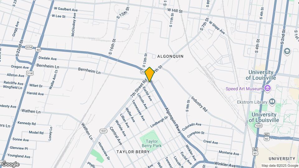 1244 Algonquin Pkwy Map and Location Details