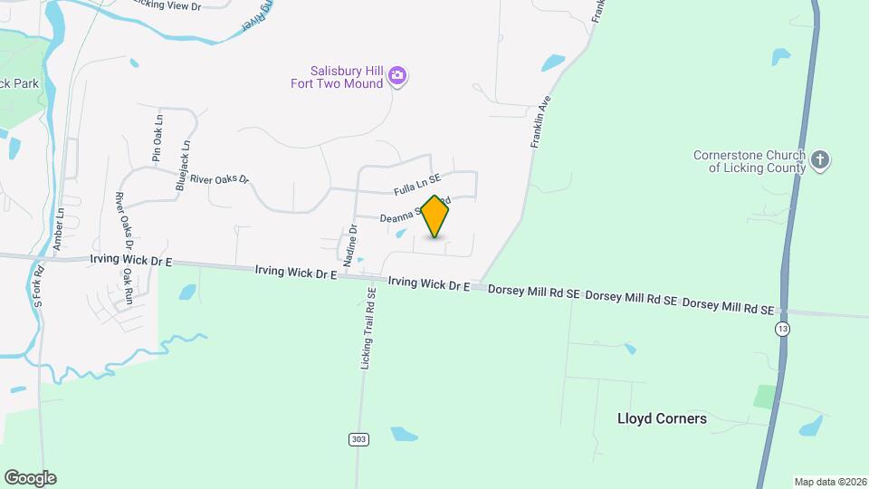 1248 Green Valley Dr Map and Location Details