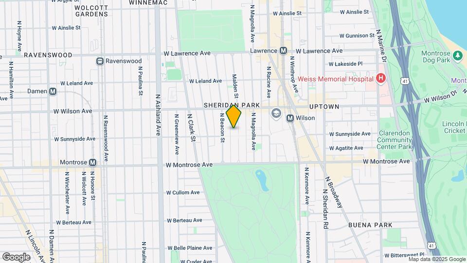 4506 N Malden St Map and Location Details