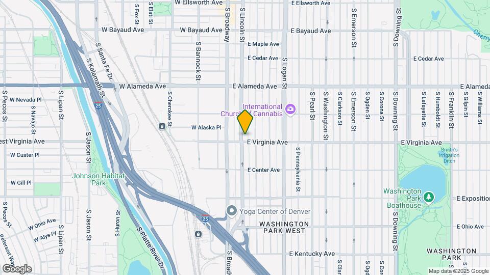 480 S Lincoln St Map and Location Details