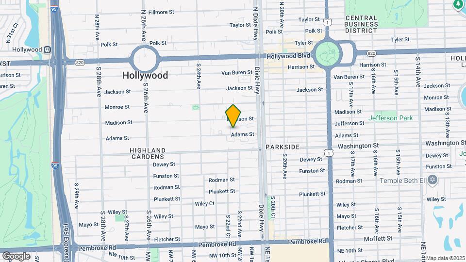 2215 Adams St Map and Location Details