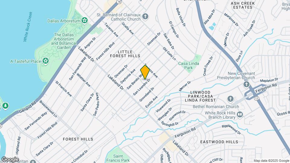 8711 San Leandro Dr Map and Location Details