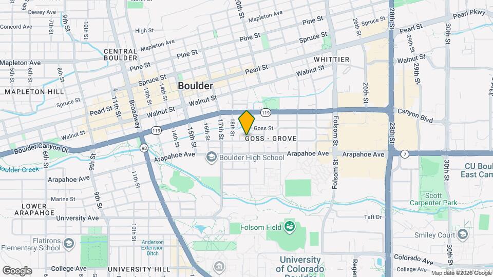 1843 Grove St, Unit Beautifully Updated #1 Mapa y Detalles de la Ubicación