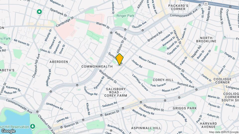 202 Corey Rd, Unit 1 Map and Location Details