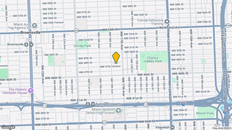 1757 NW 47th Terrace Map and Location Details