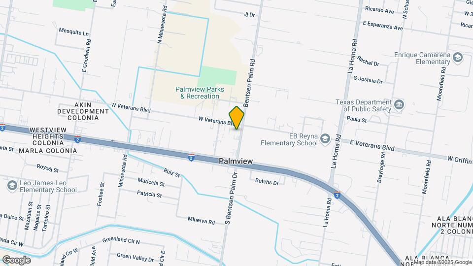 317 N Bentsen Palm Dr, Unit 1 Map and Location Details