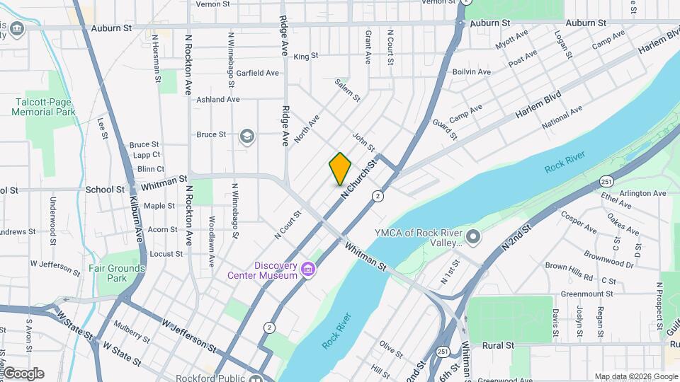 946 N Church St Map and Location Details