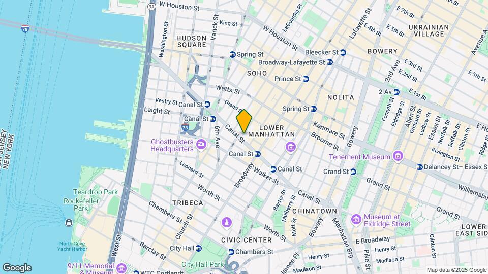 329-331 Canal St Mapa y Detalles de la Ubicación