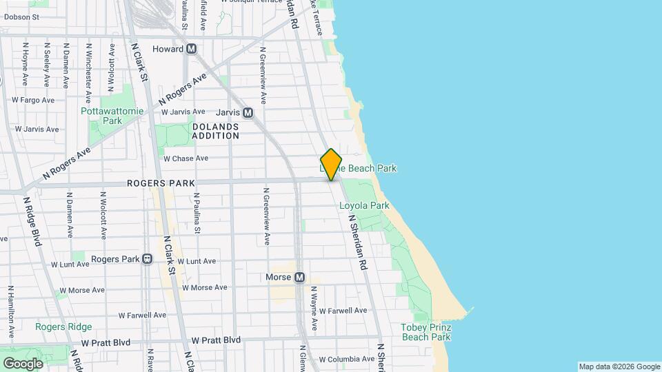 1313 W Touhy Ave, Unit 1W Map and Location Details