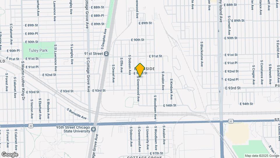 9219 S Greenwood Ave, Unit 2 Mapa y Detalles de la Ubicación
