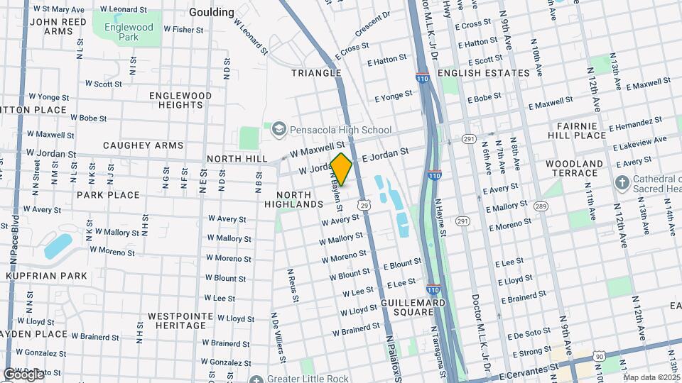 1912 N Baylen St Map and Location Details