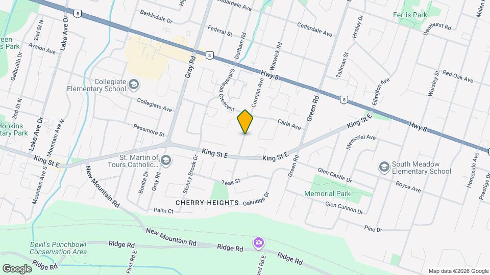 100 Corman Ave Map and Location Details