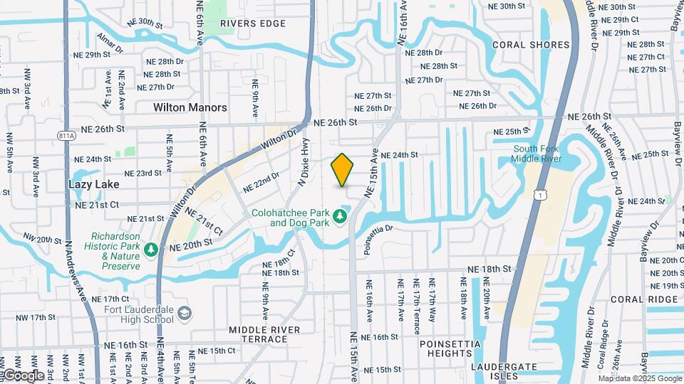 2125 NE 14th Ave Map and Location Details