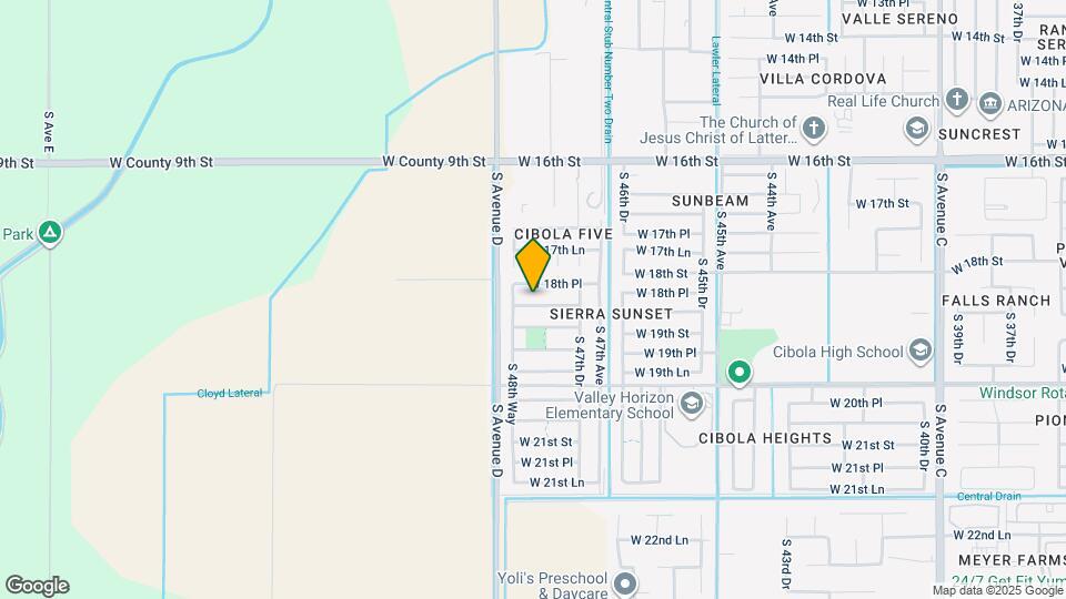 4838 W 18th Ln Map and Location Details