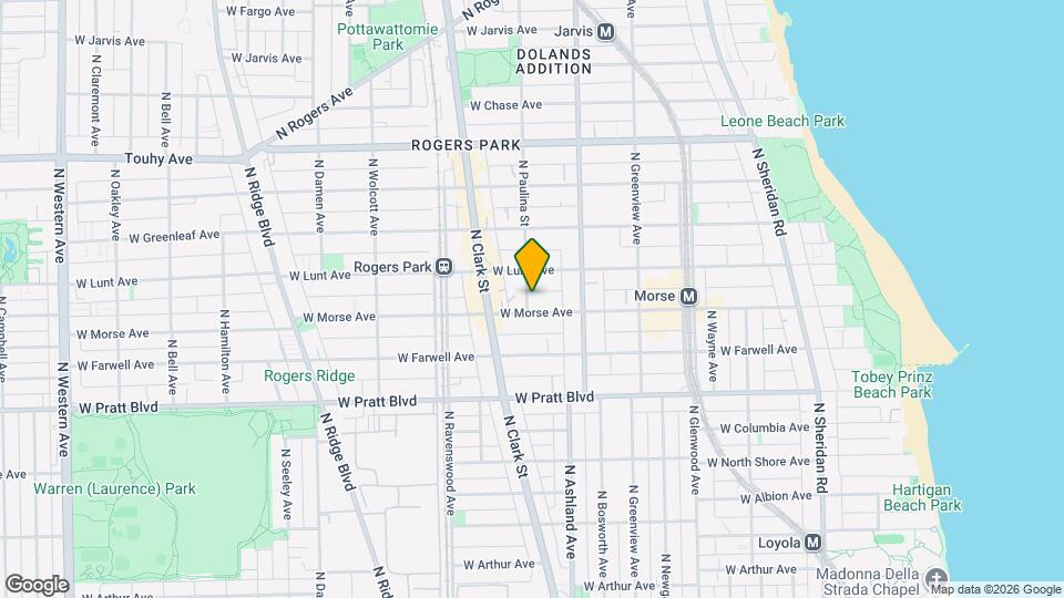 6951 N Paulina St Map and Location Details