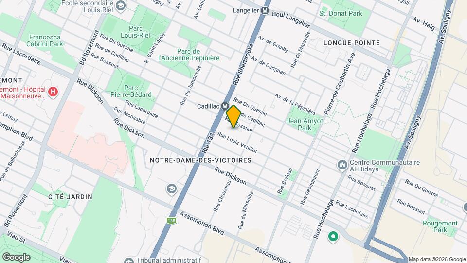 3262 Bossuet Rue Map and Location Details