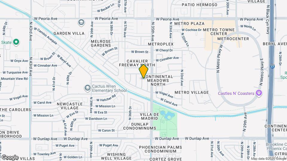 9635 N 35th Ln Map and Location Details