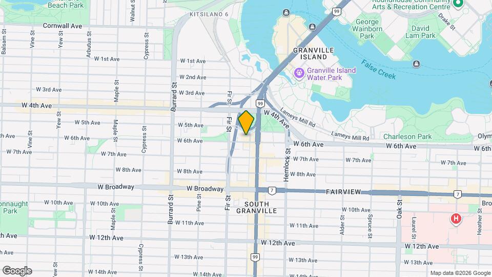 1529 W 6th Ave, Unit 3XX Map and Location Details