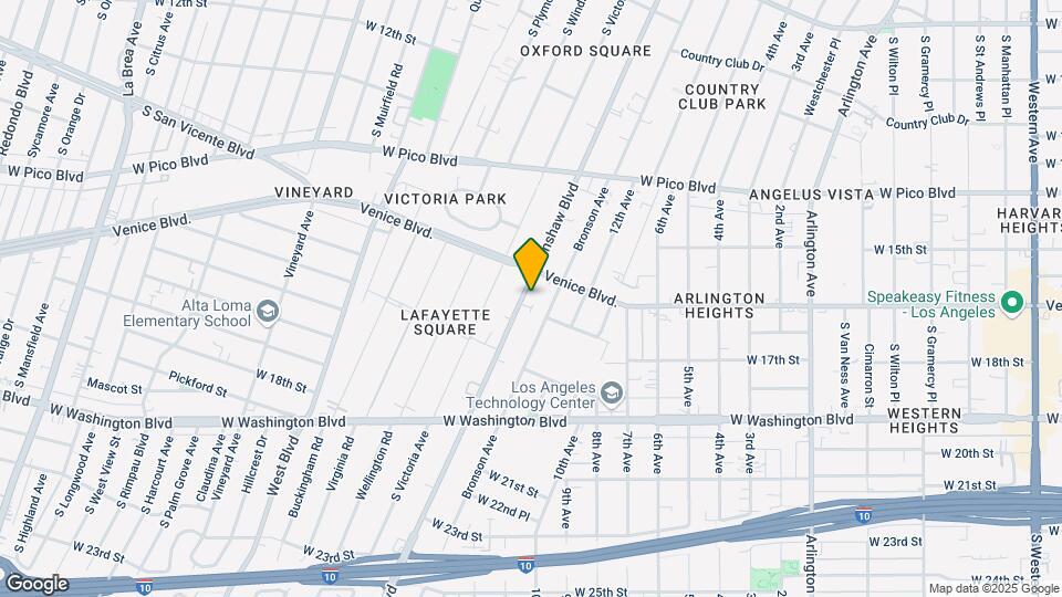 1632 Crenshaw Blvd Mapa y Detalles de la Ubicación